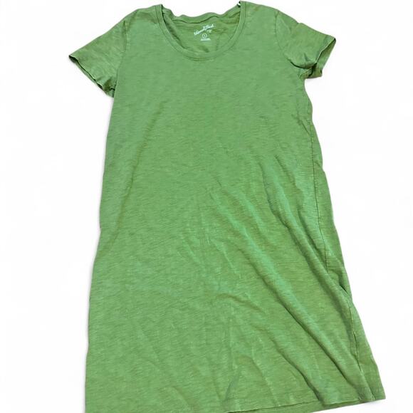 Green universal thread simple shirt dress - Picture 1 of 6